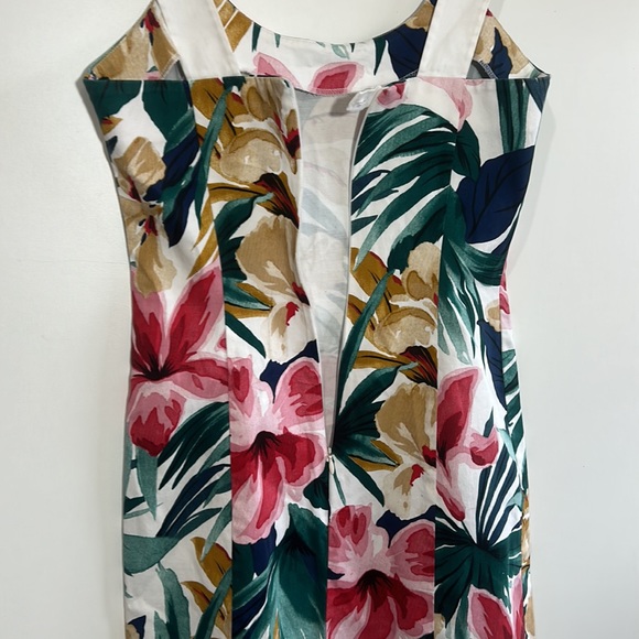 TRUCCO FLORAL MINI DRESS IN SIZE 36 EUROPEAN STRETCHY MATERIAL WIDE STRAPS - Picture 5 of 6